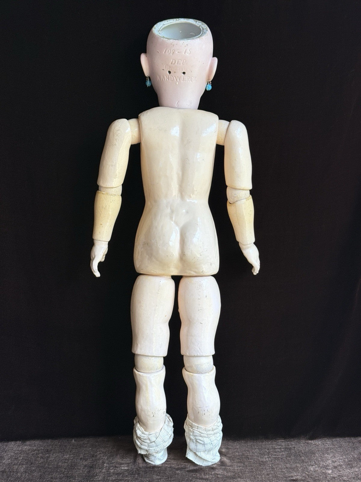 Antique German 30” Heinrich Handwerck 109 Dep Bisque Head Doll