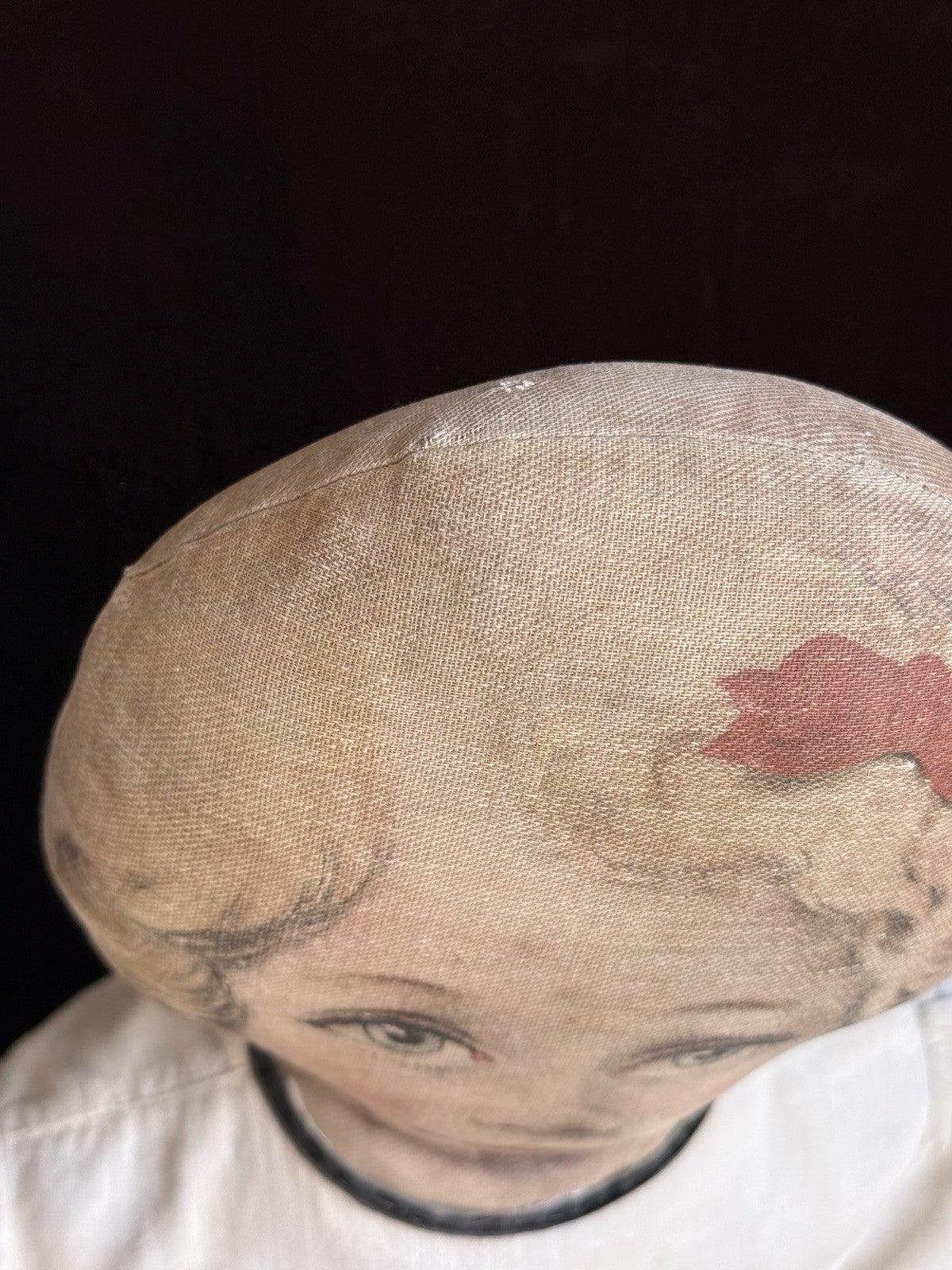 Antique Large 25” Art Fabric Mills Merrie Marie Lithograph Cloth Rag Doll