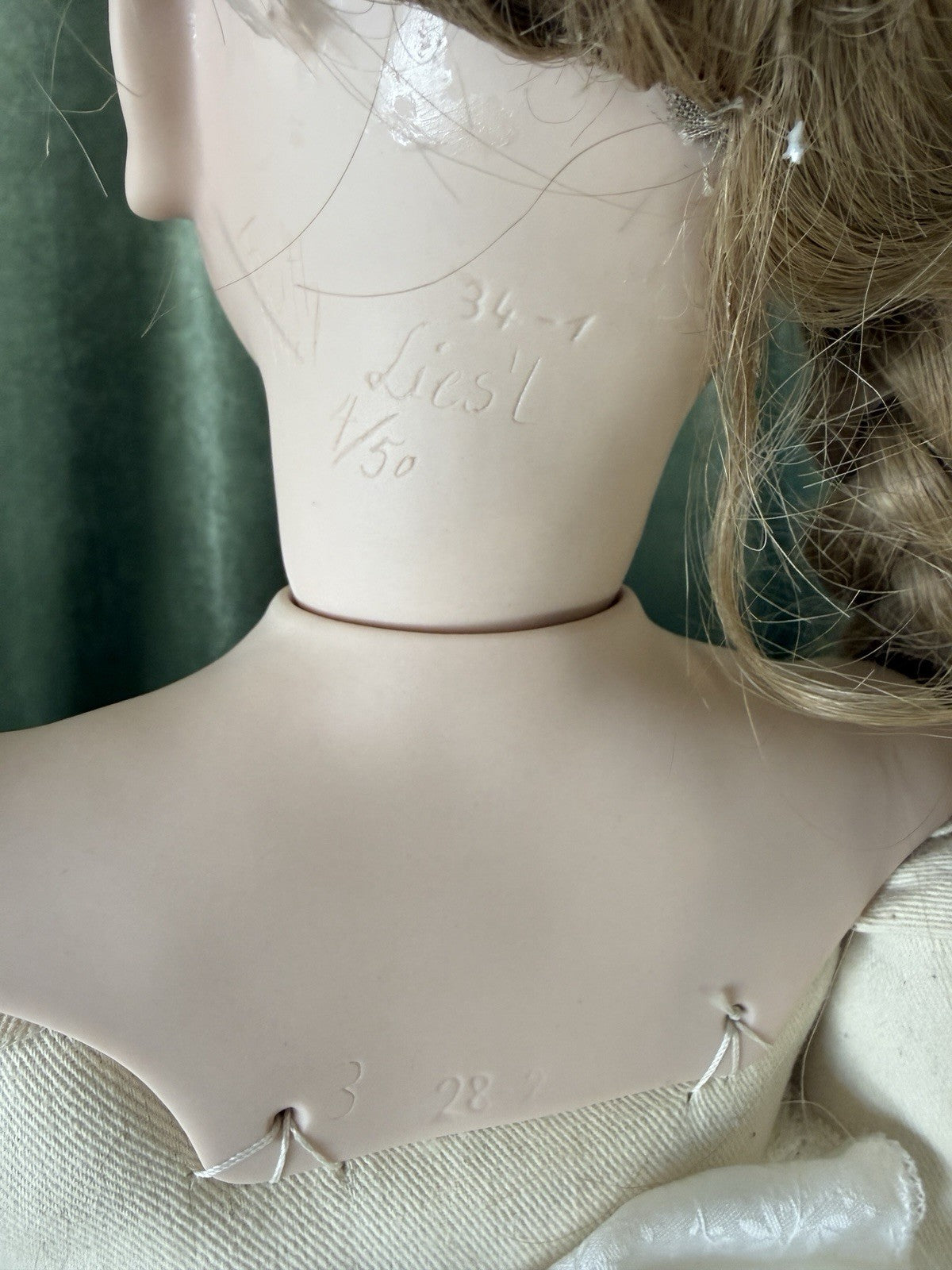 Collectible Artist 32” Porcelain Doll “Lies’l” by Ruth Treffeisen LE 4/50 COA