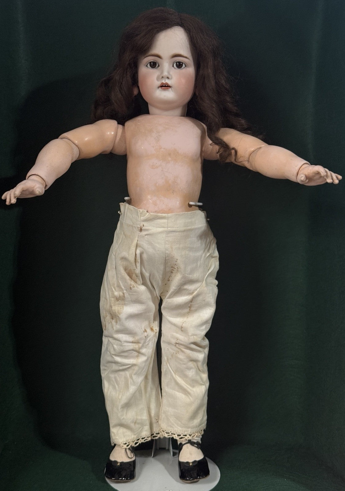 Antique German Kammer & Reinhardt 29” Doll Mold 192 Bisque Head Composition Body