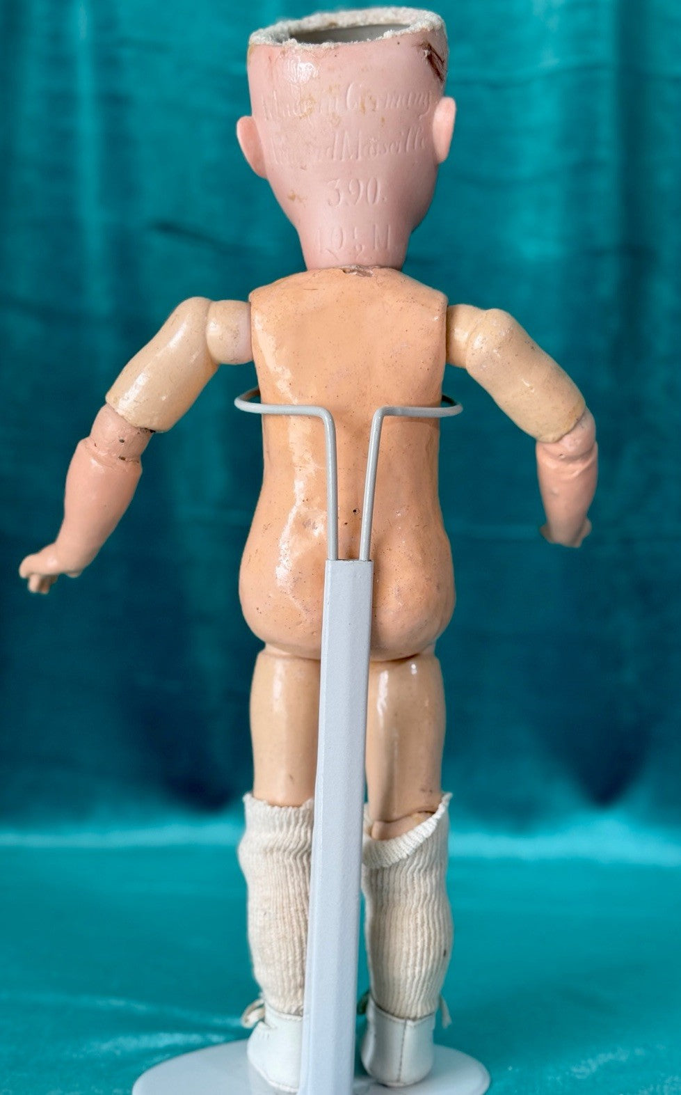 Lot Of 3 Small Antique German Bisque Head Dolls