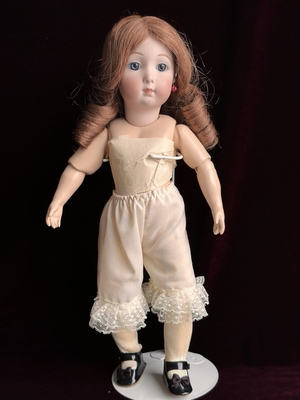 Vintage Lynda Marx Porcelain 15” Reproduction of Antique French Bru Jne Doll