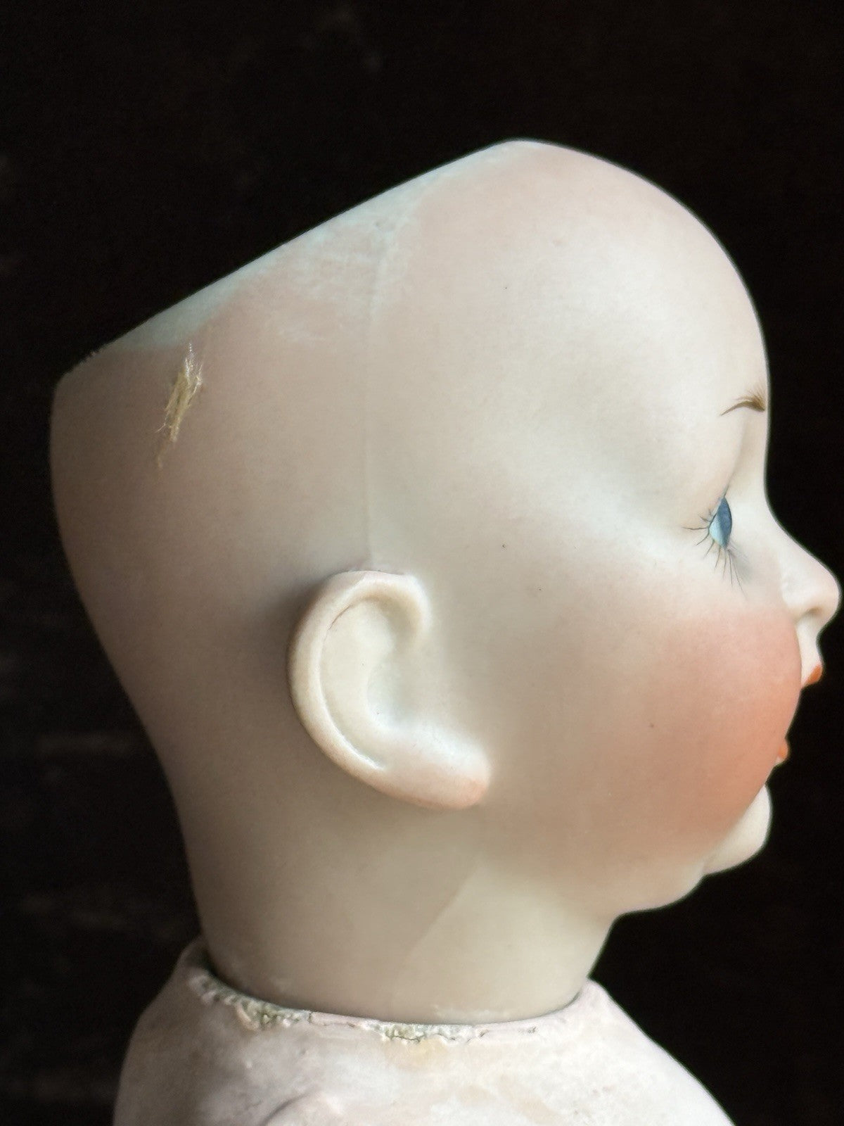 Antique German 11” Hertel Schwab 152 Bisque Head Baby Doll