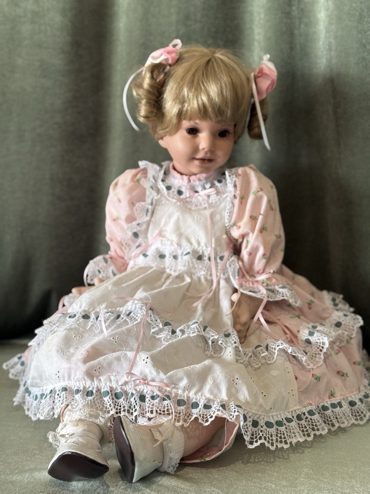 Artist Reproduction Of Porcelain 29” Doll “Shannon” Donna Rubert Mold
