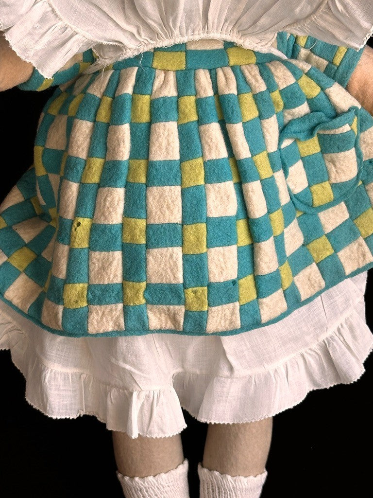 Vintage Italian 18" Lenci Grugnetto 1500/B Series Felt Grumpy Doll