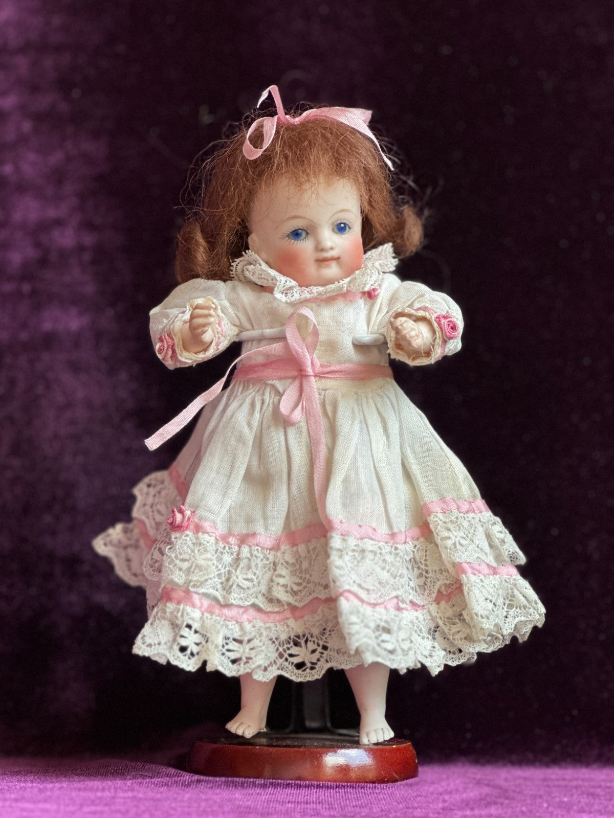 Rare Antique German Kestner 6" Barefoot All-Bisque Miniature Close Mouth Doll