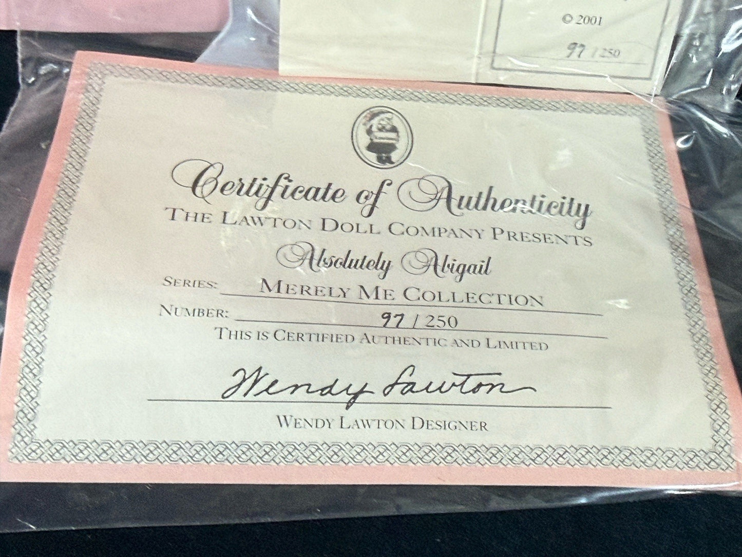 MIB Wendy Lawton “Absolutely Abigail” Wooden Body 9” Doll LE 250 Box/COA/Tag