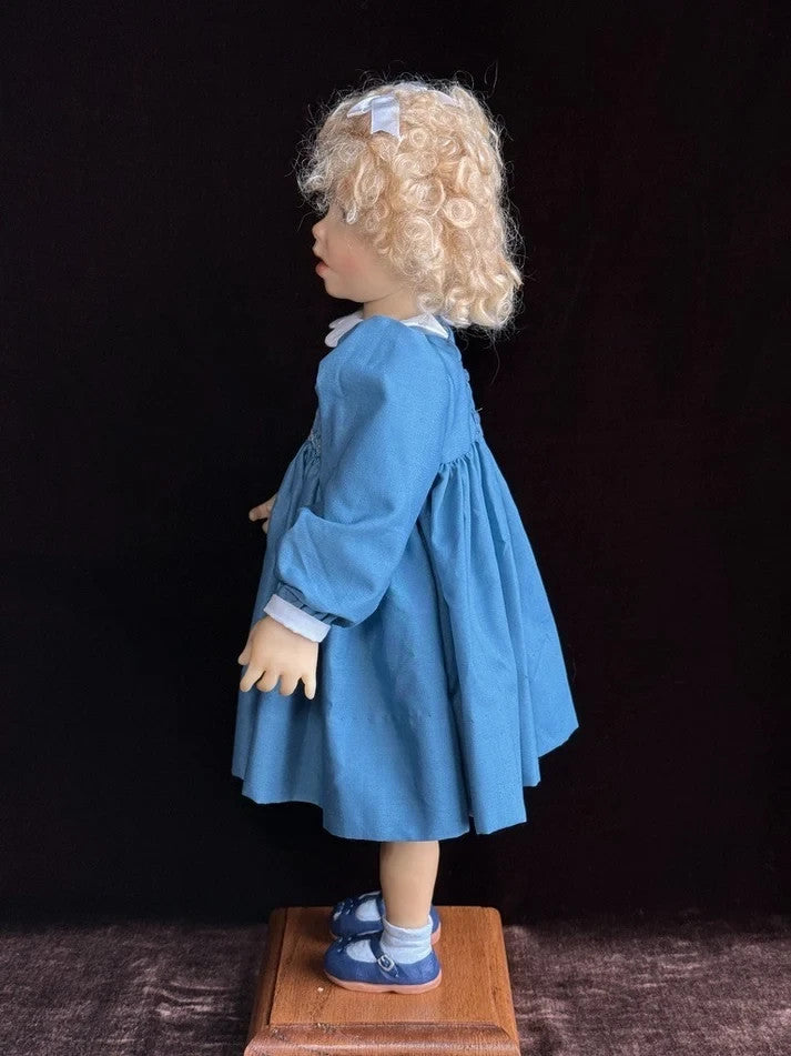 OOAK 18" Artist Carol Trobe Sculpted Polymer Clay Girl Doll