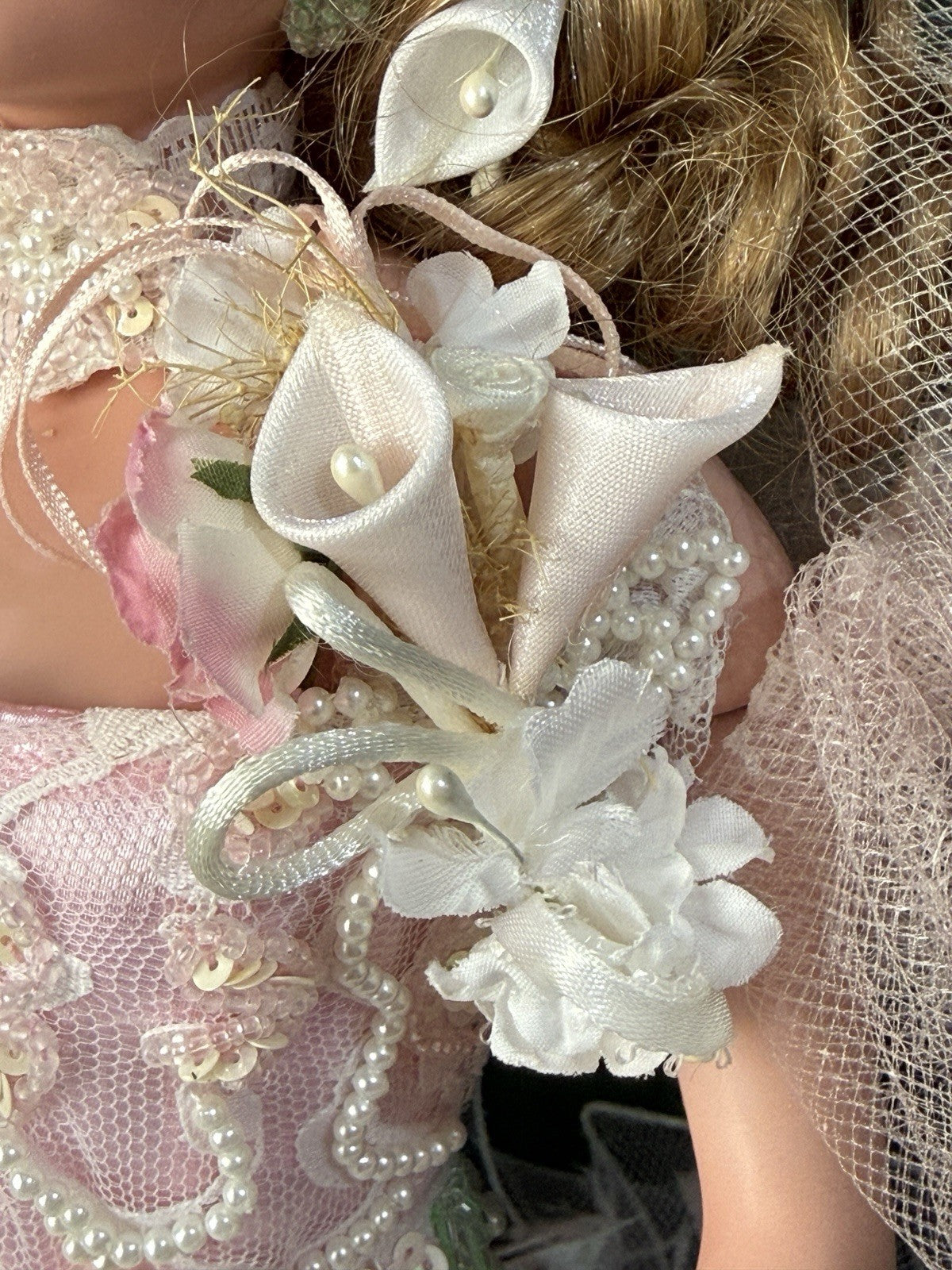 Collectible 20” Porcelain Doll “Strawberry Ice” by Rustie LE 1000 With Stand