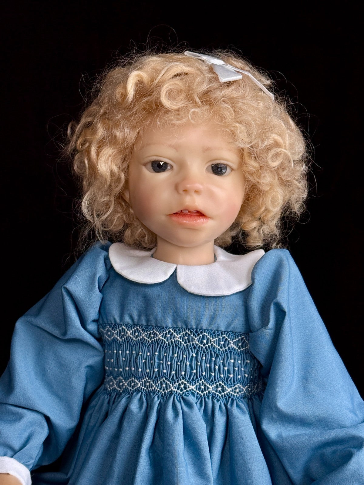 OOAK 18" Artist Carol Trobe Sculpted Polymer Clay Girl Doll