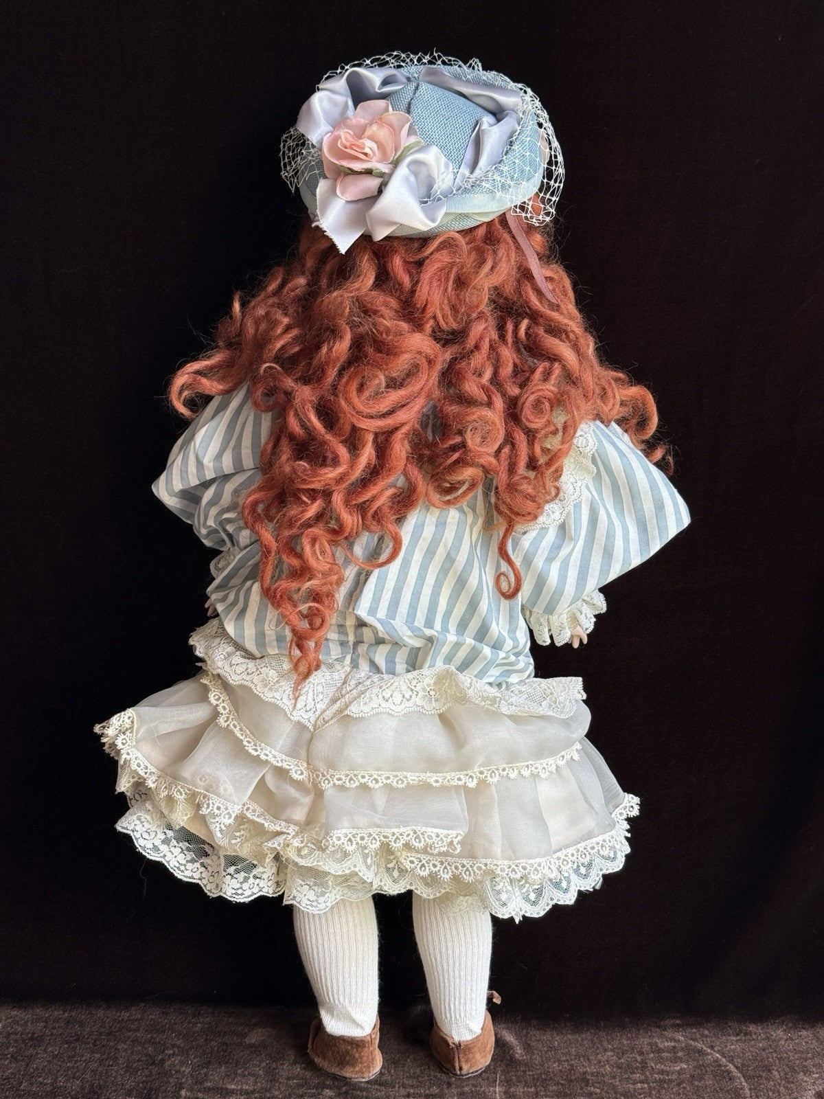 Porcelain Comp 23” Reproduction of Antique French Steiner Figure A Bebe Doll