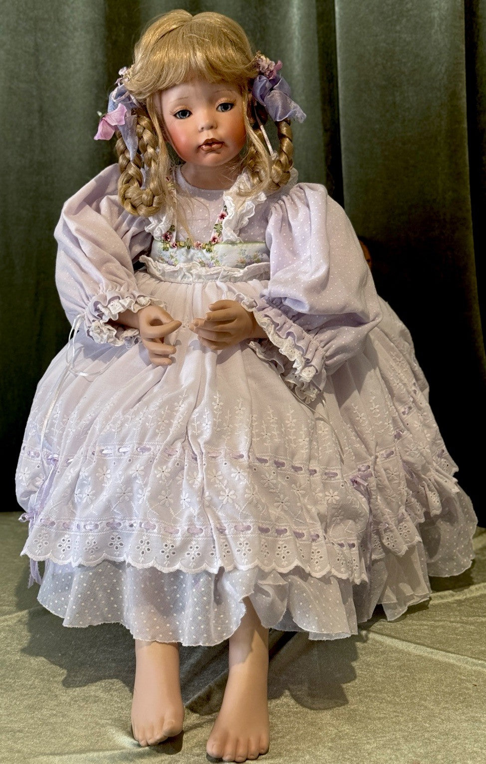 Large Original 42” Porcelain Doll “Stitches” by Donna Rubert LE 1000
