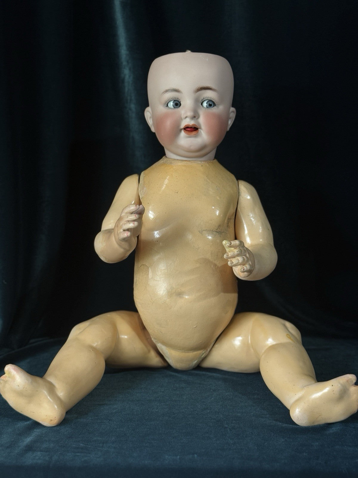 Large 24” Antique German Kammer & Reinhardt Simon Halbig 126 Flirty Eyes Doll