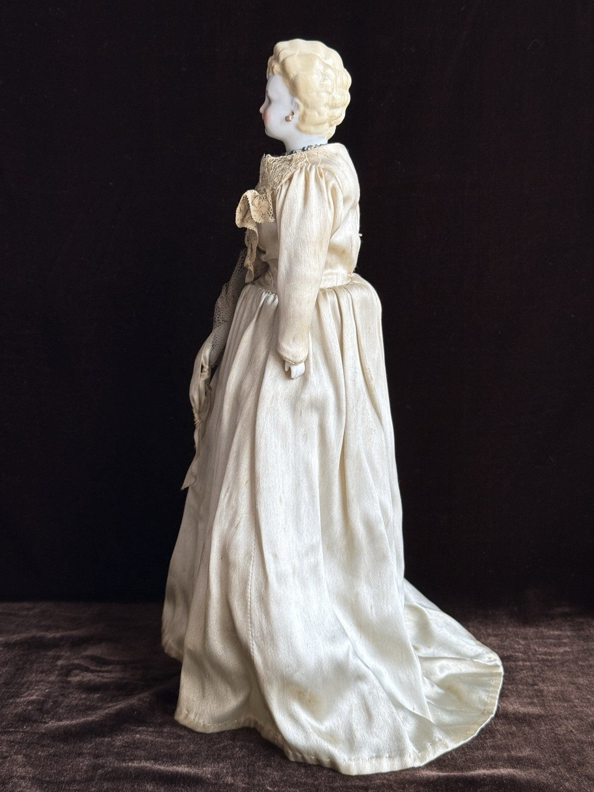 Antique 14” Made in Japan China Shoulder Head Bride Doll