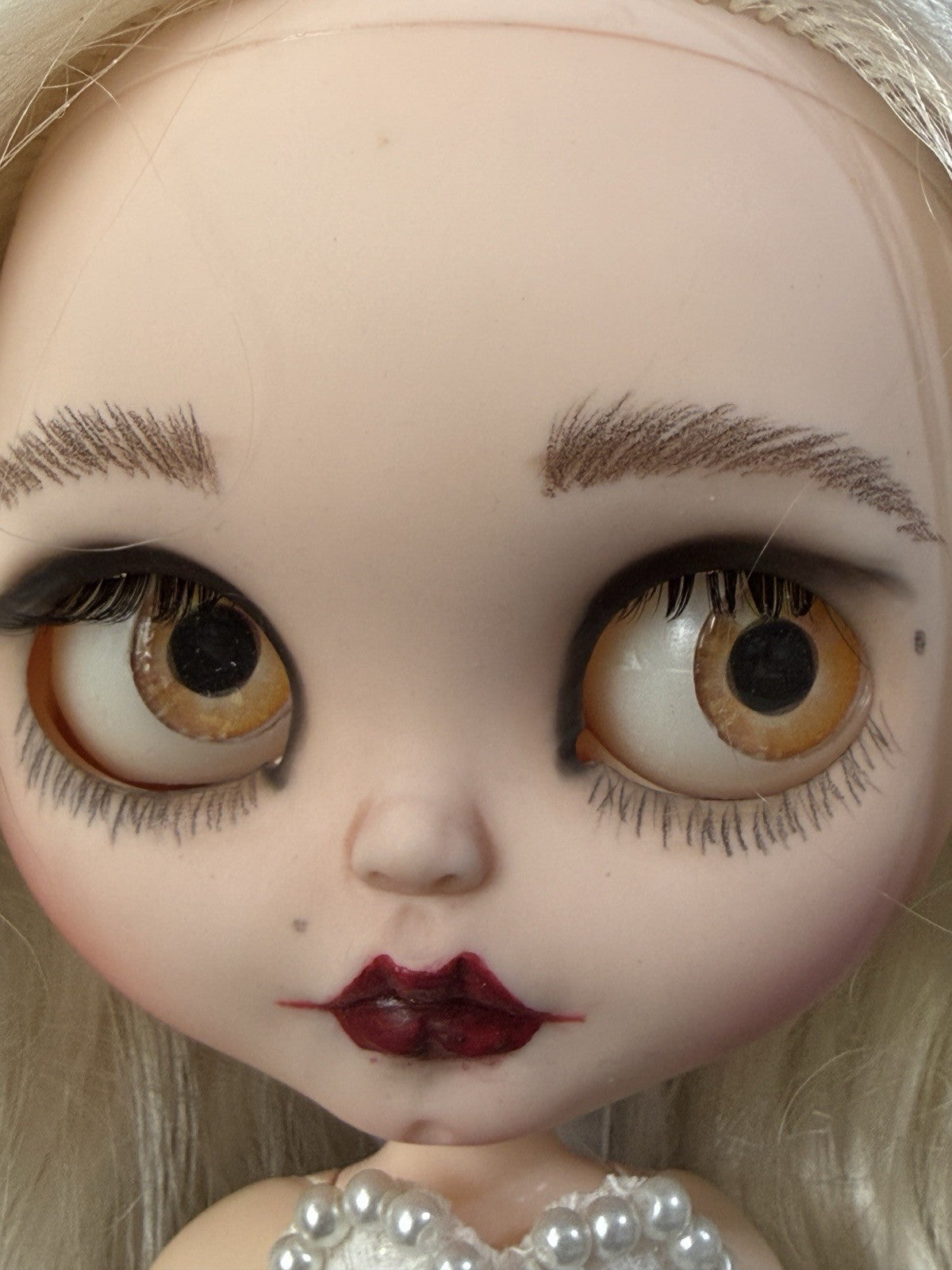 OOAK Custom Blythe 11” Artist BJD Bride Doll