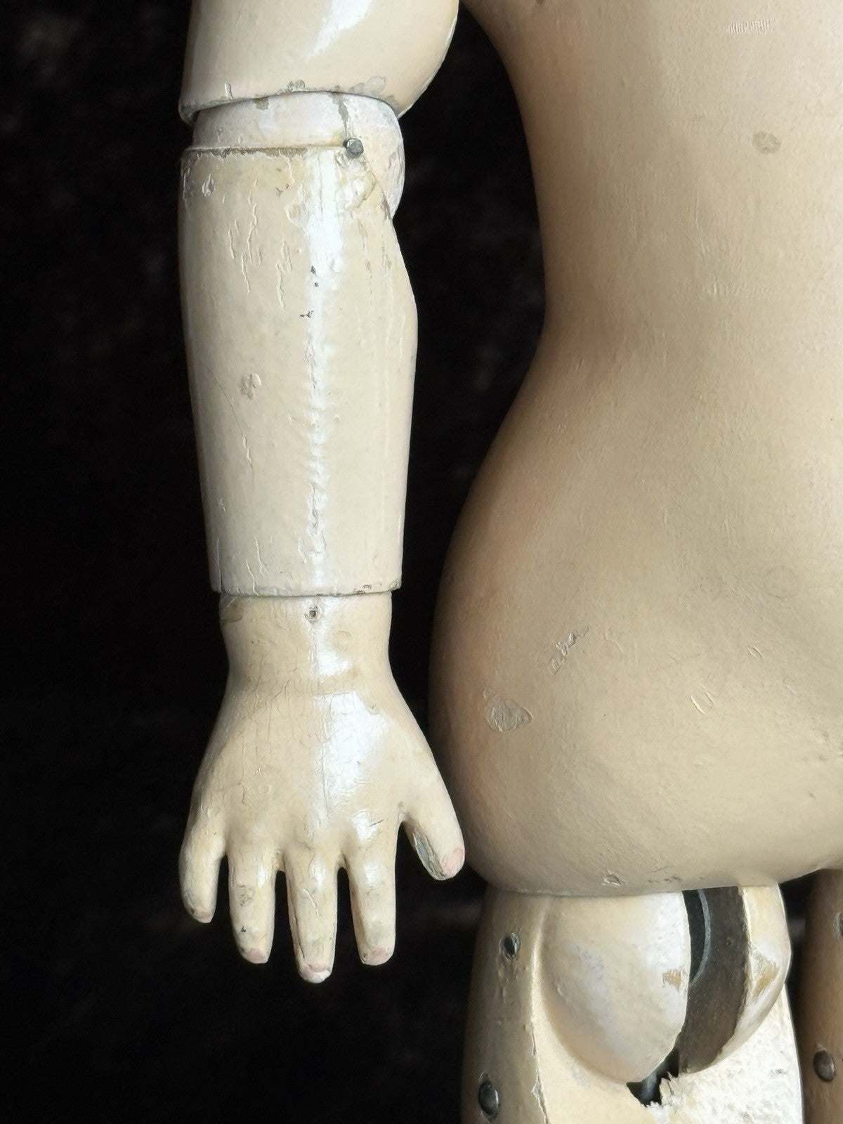 Rare Antique American 15” Schoenhut Tootsie Wootsie Wooden Jointed Boy Doll