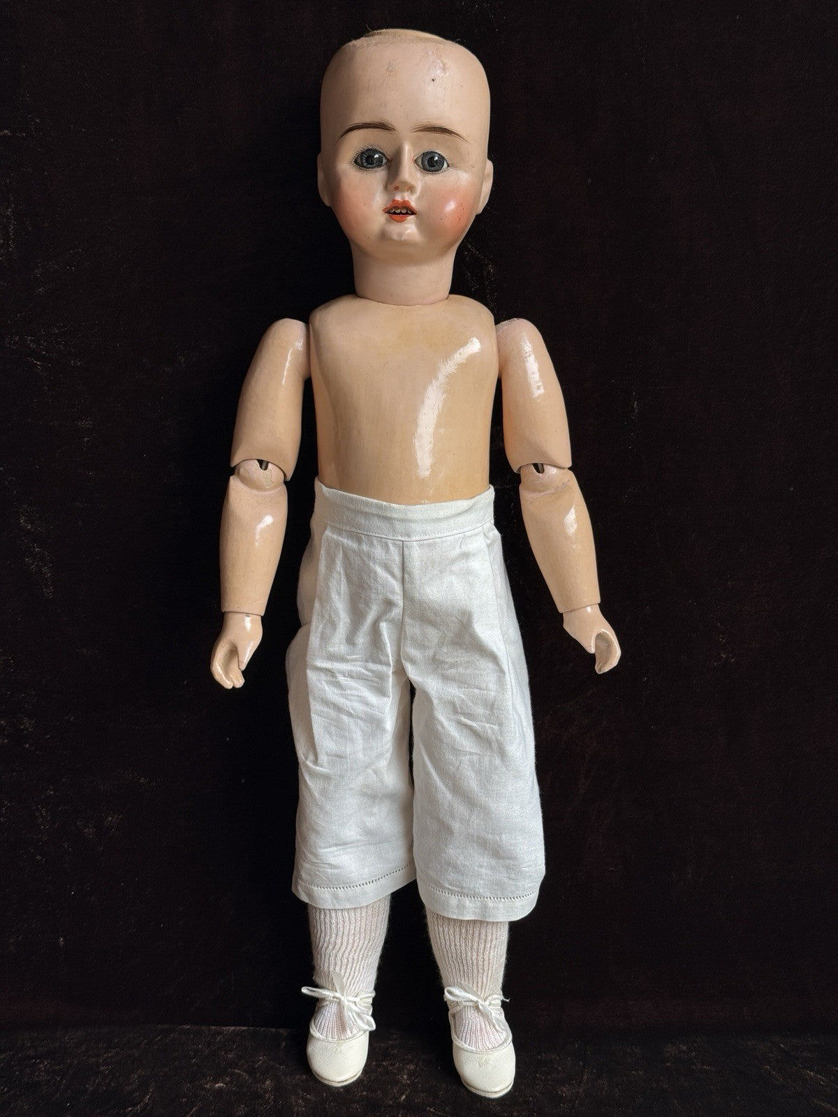 Antique French 21” Tout en Bois All Wood Doll