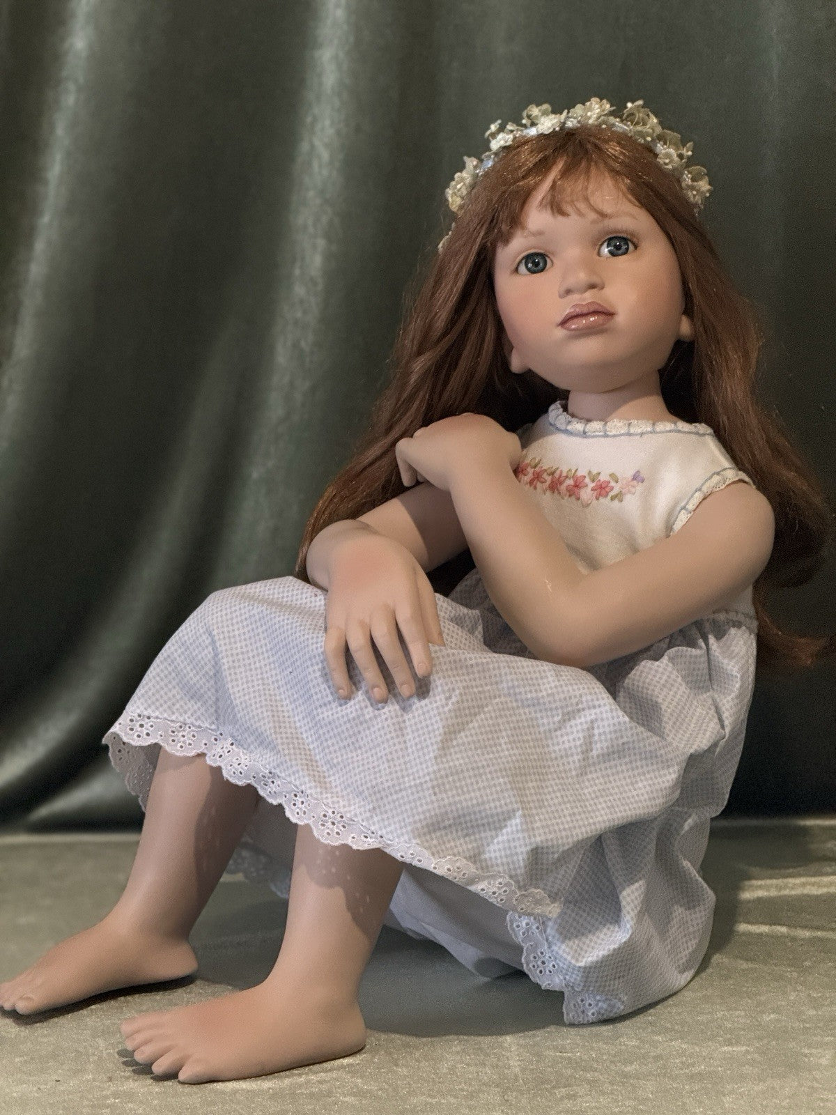 Large 39” Porcelain Doll “Emily” by Pamela Erff LE 600 COA/Tag