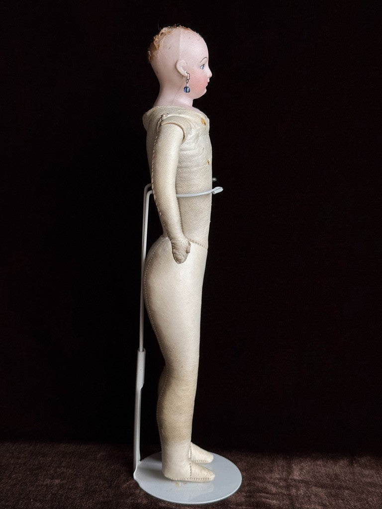 Rare Petite 12" Antique French François Gautier Bisque Head Fashion Doll