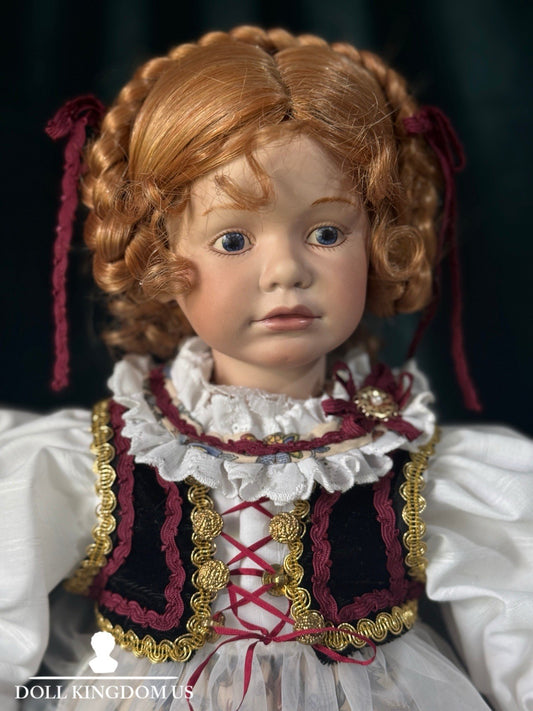 Artist Reproduction Of “Little Swiss Heidi” Rosemarie Kunz Mold 20” Doll