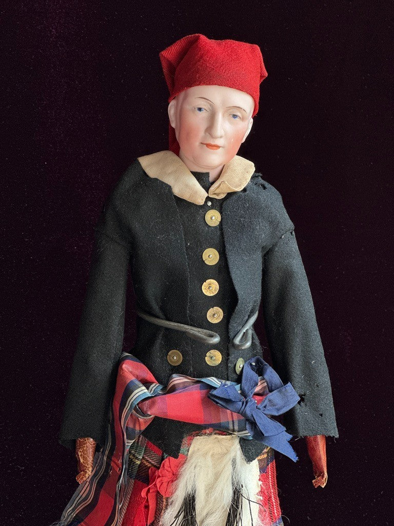 Very Rare Antique German Halbig 921 Dressel Portrait Character Bisque Head Doll