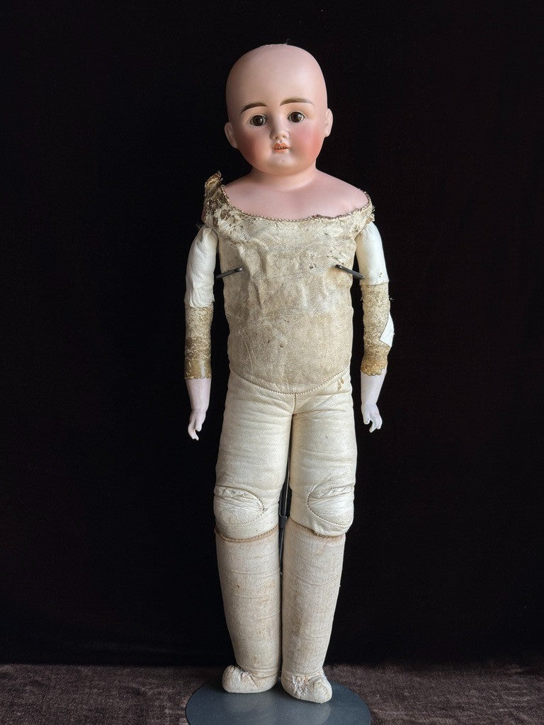 Antique German 21” ABG Alt Beck & Gottschalk Turned Bisque Shoulder Head Doll