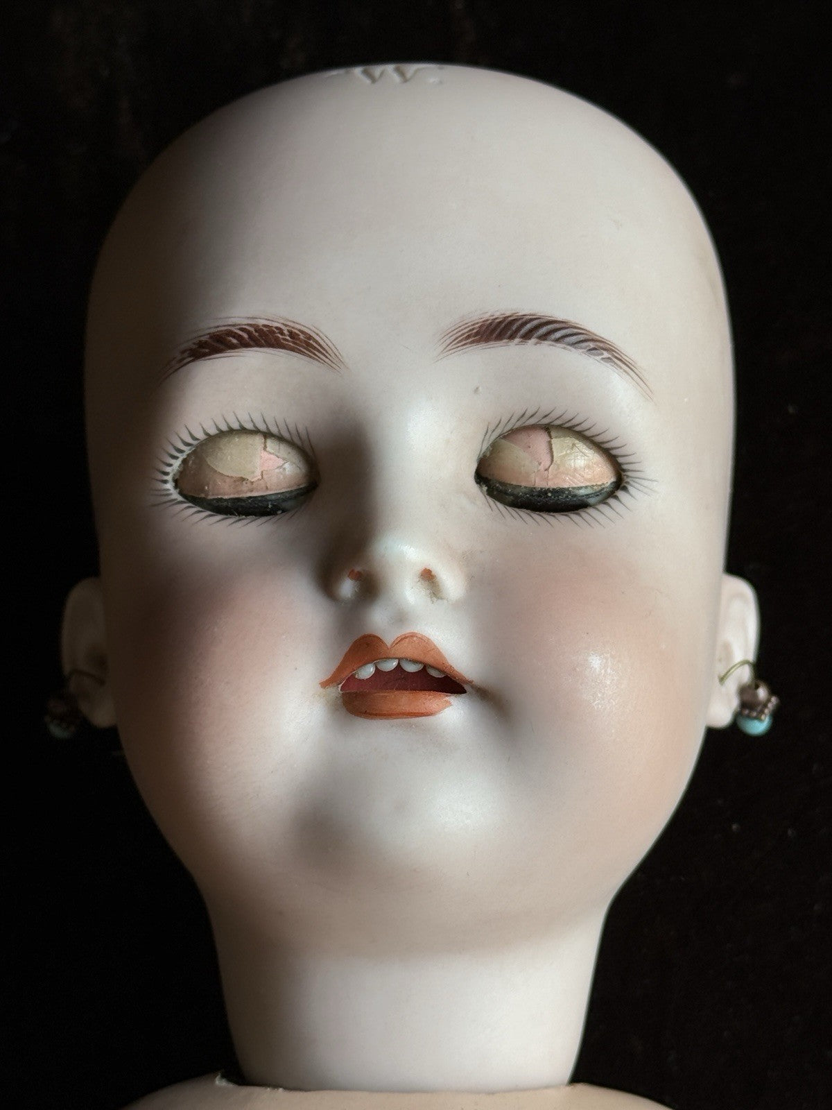 Antique German 21.5” Kammer Reinhardt Simon Halbig 58 Bisque Head Doll
