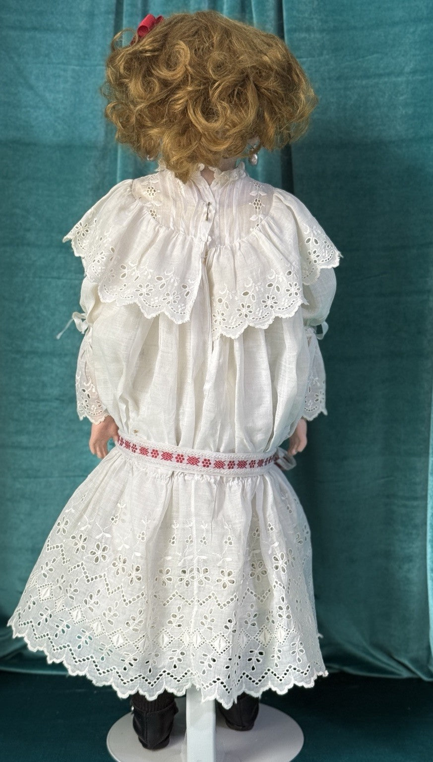 Antique German Simon Halbig  1250 Dainty Dorothy Kid Leather  Body 27” Doll