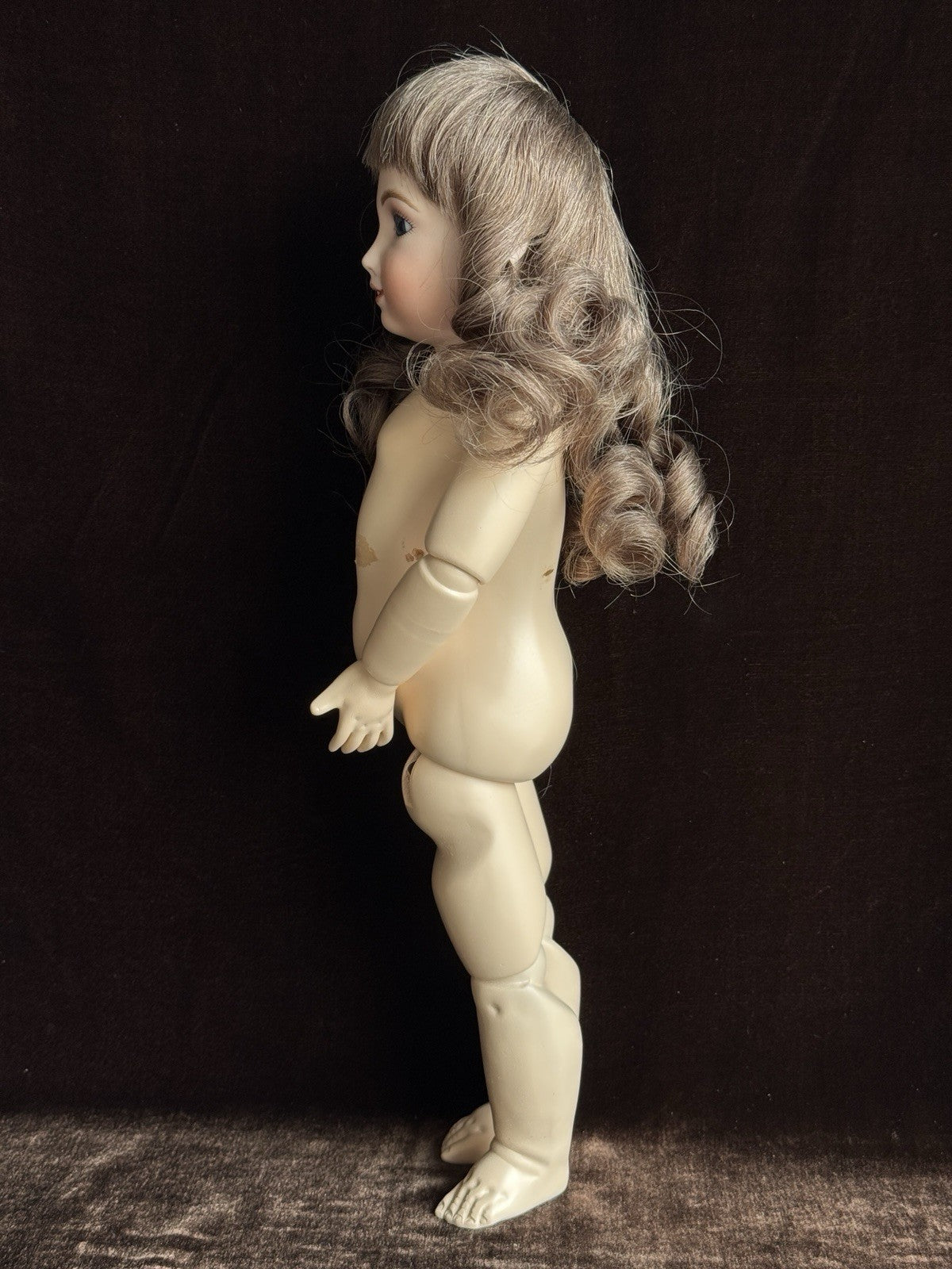 Vintage Lynda & Alan Marx Porcelain 15” Repro of Antique French Thuillier Doll