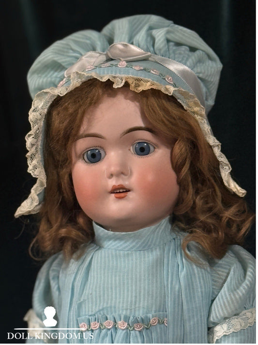 Rare Antique American James Scholly Taft 24” Doll Mold D.A. 6 Bisque Head