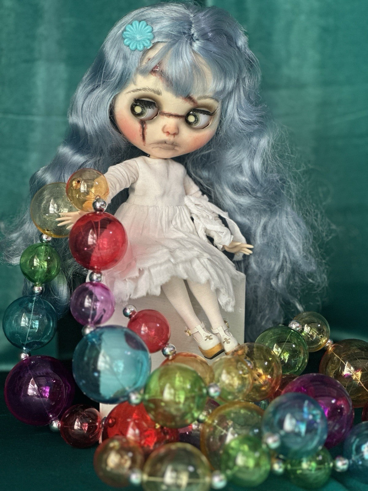OOAK Custom Blythe 11” Artist BDJ Doll “Beautiful Frankenstein”