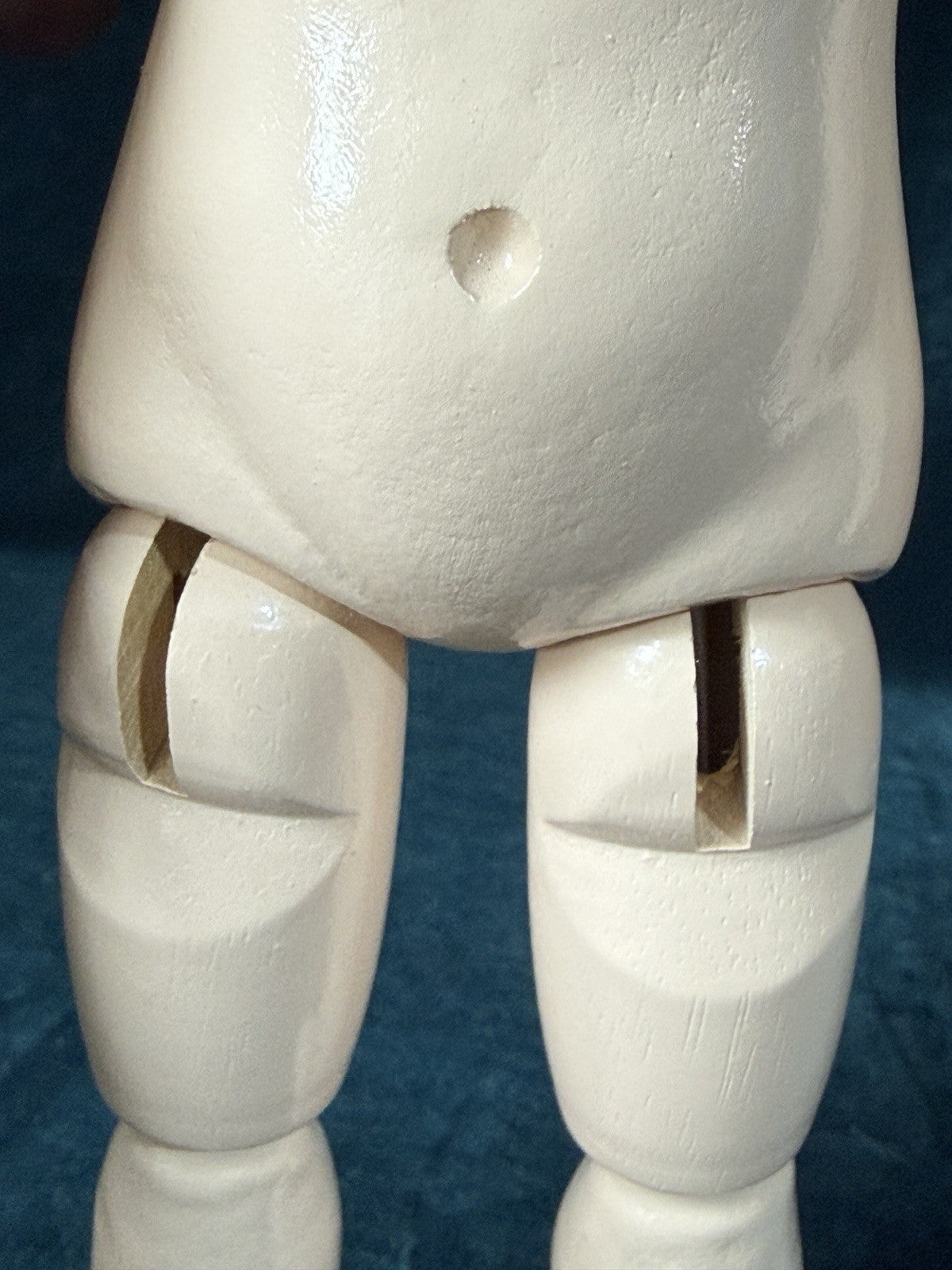 Porcelain/Composition 11” Reproduction of Antique French Bleuette Doll Skater