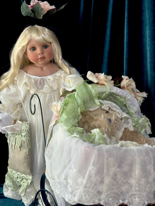 MIB 21” Vinyl Doll “Strolling Thru Time” by Linda Rick The Doll Maker LE 500