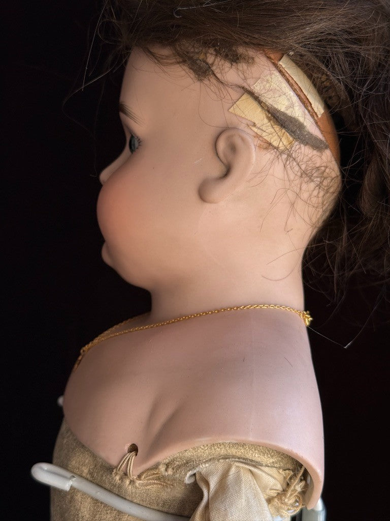 Antique German 26” Kestner Alphabet Series Bisque Shoulder Turned Head Doll