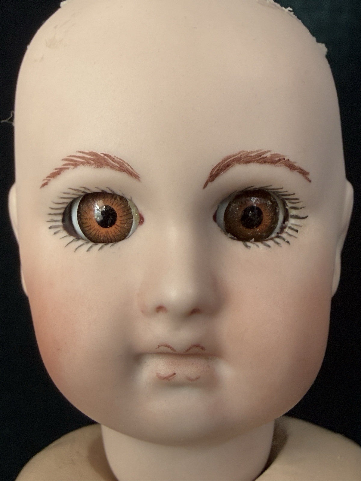 Porcelain/Composition Reproduction of Antique French Jumeau Bleuette 11” Doll