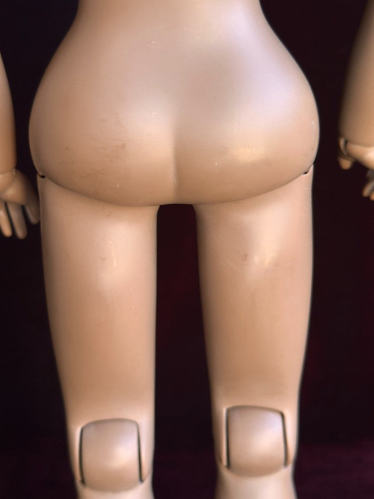 Rare 15” Dark Complexion Porcelain Repro of Antique French Huret Fashion Doll