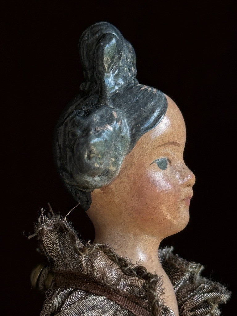 Collectible Wendy Lawton Papier Mache (?) Repro Milliner's Model  Miniature Doll