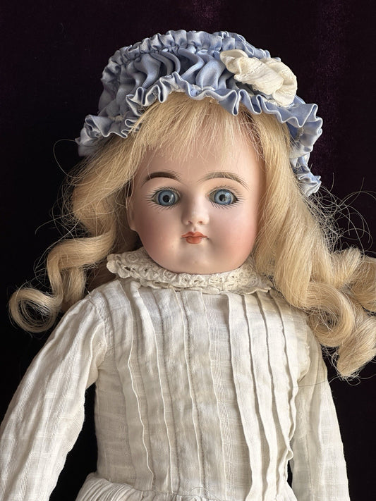 Antique German 21” Kestner Alphabet Series Closed Mouth Bisque Head Doll