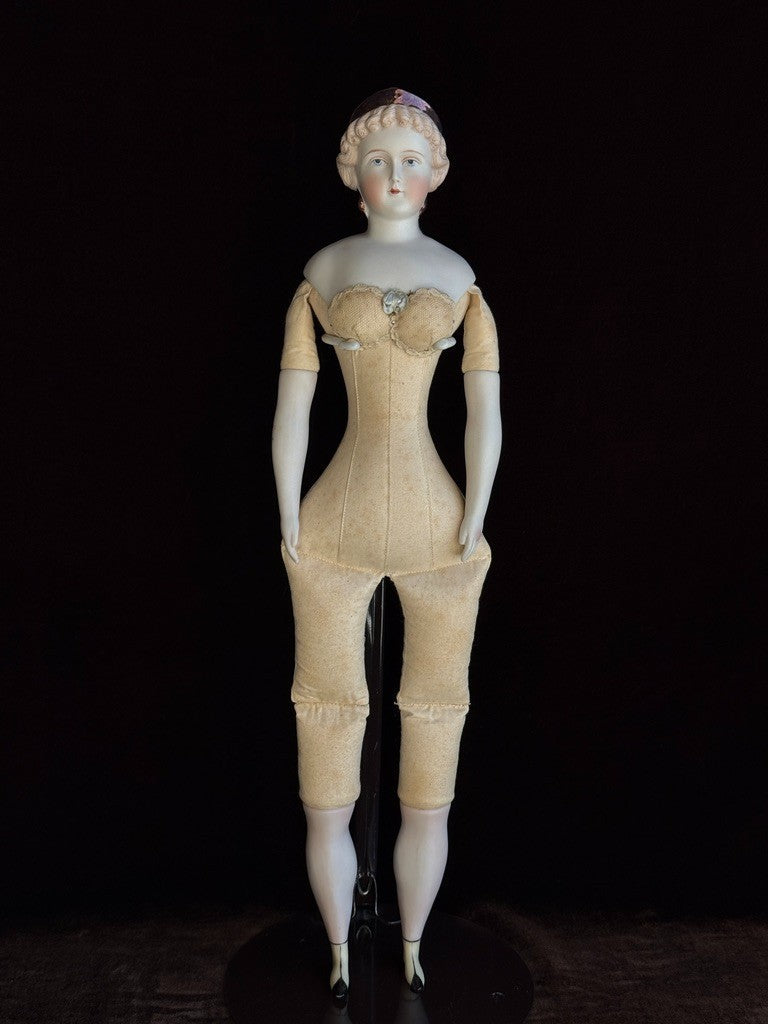 Vintage 19” Ruth Bartlome Porcelain Reproduction of Parian Fashion Lady Doll