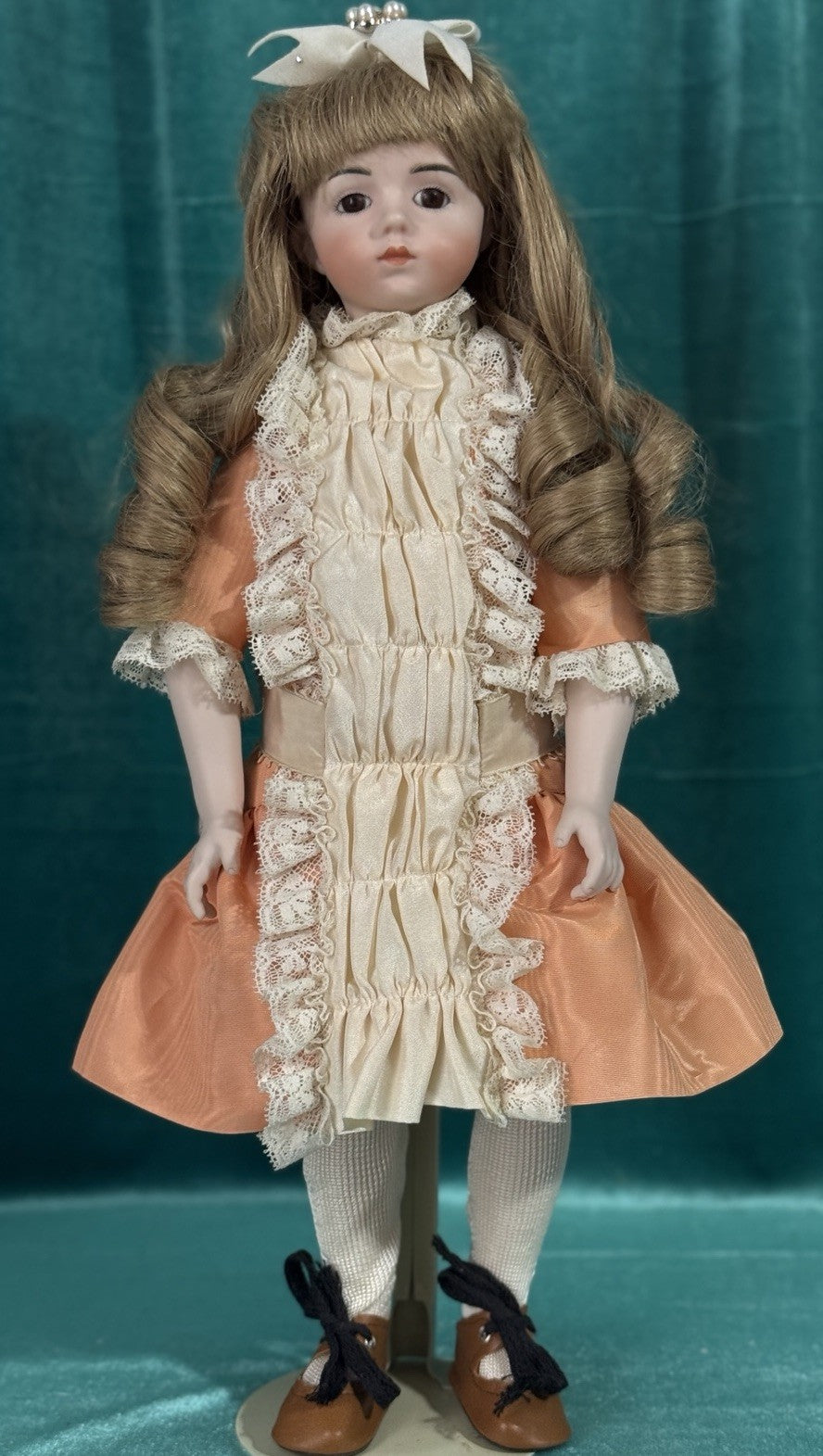 Reproduction of  Antique French Albert Marque All Porcelain 16” Doll