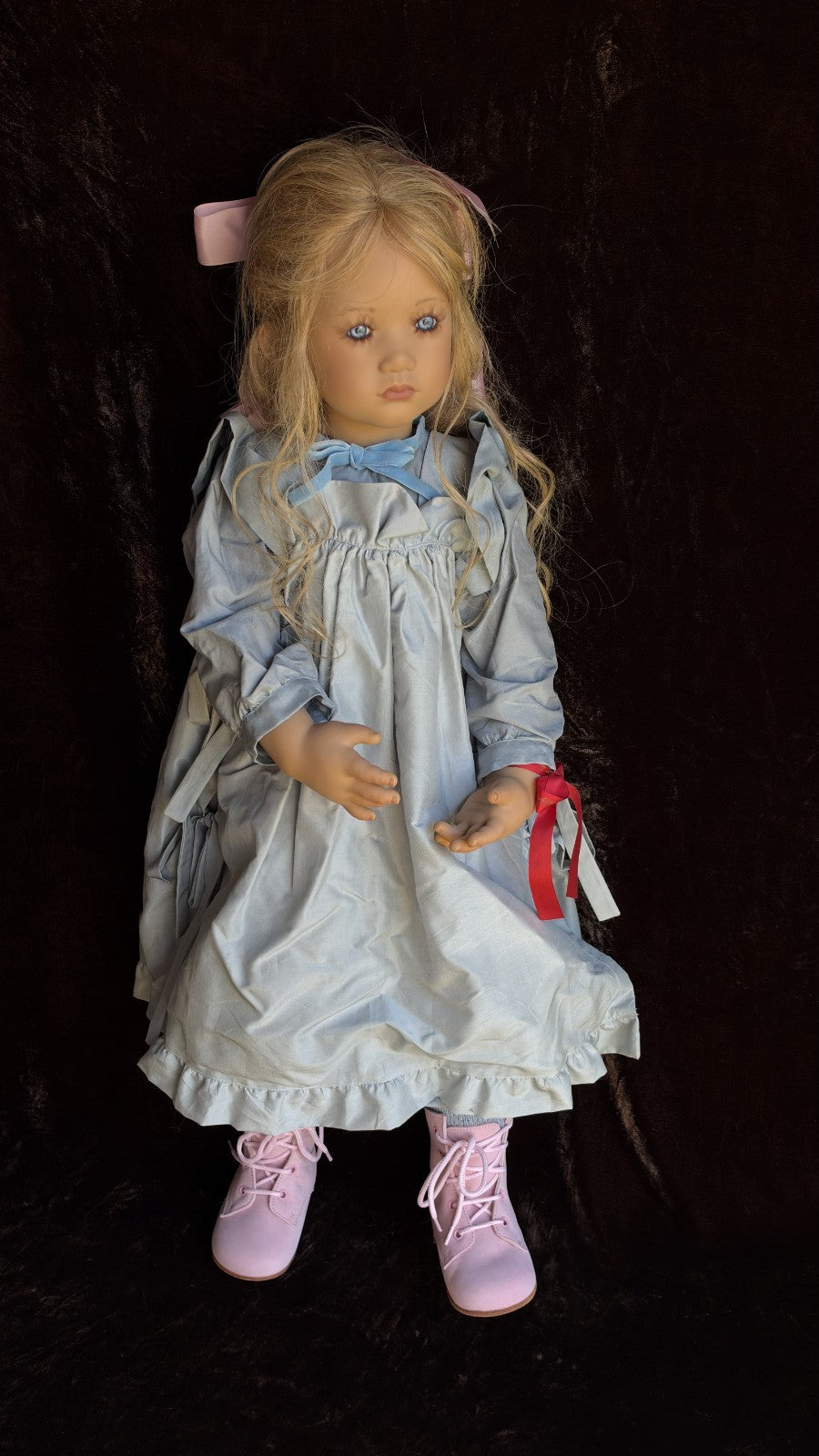 Collectible Annette Himstedt 29” Vinyl Doll Skille Girl from Norway New in Box