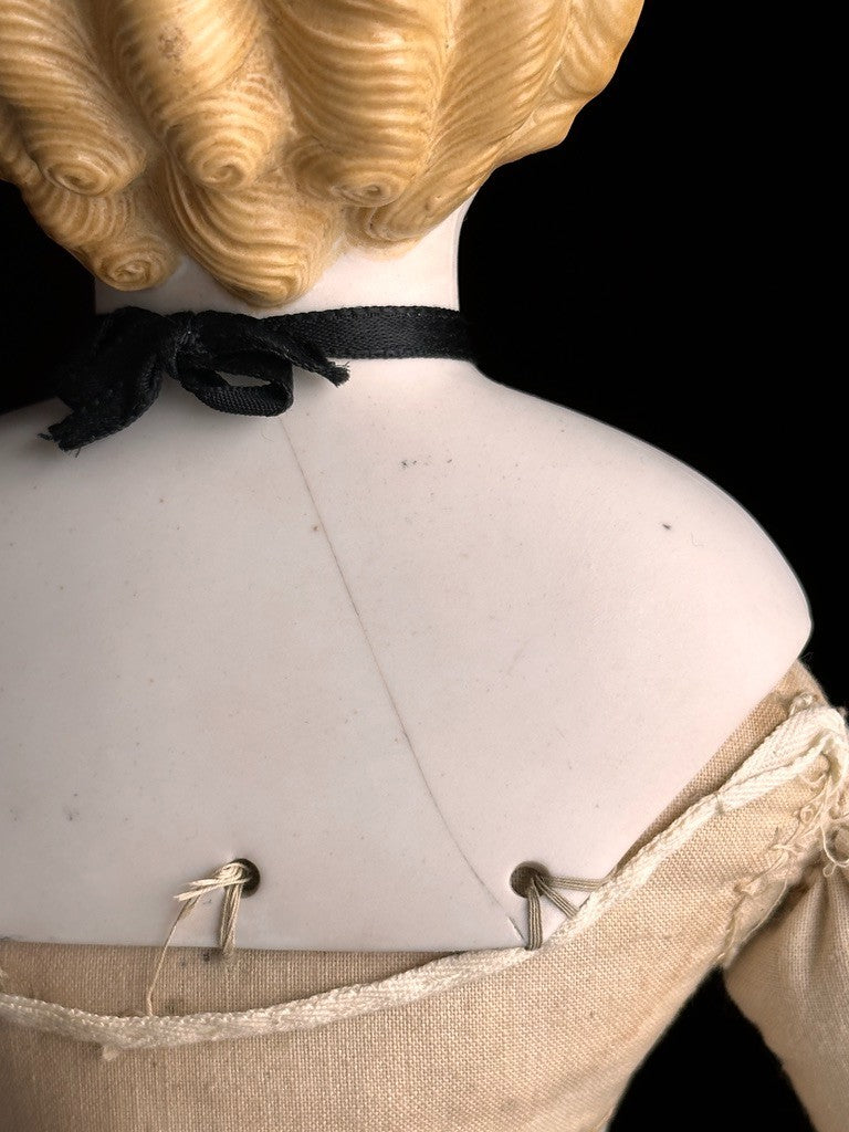 Rare Antique German 21” Bisque Parian China Fashion Doll