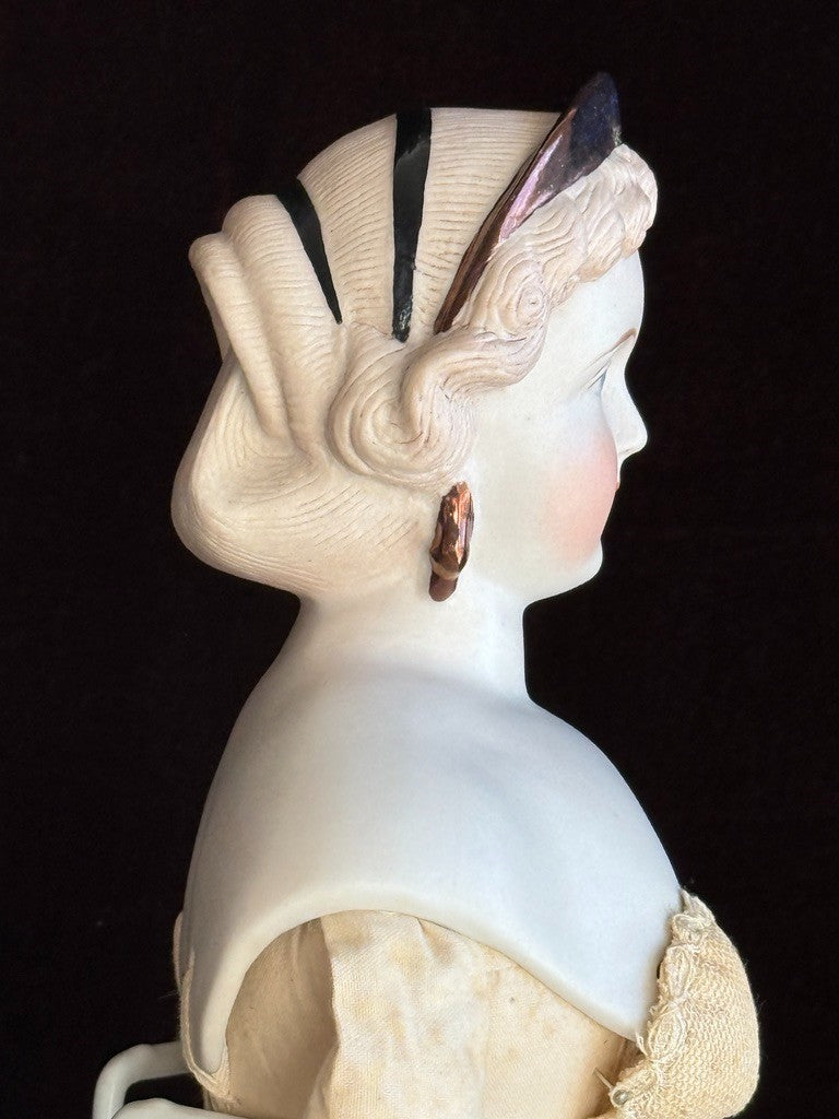 Vintage 19” Ruth Bartlome Porcelain Reproduction of Parian Fashion Lady Doll