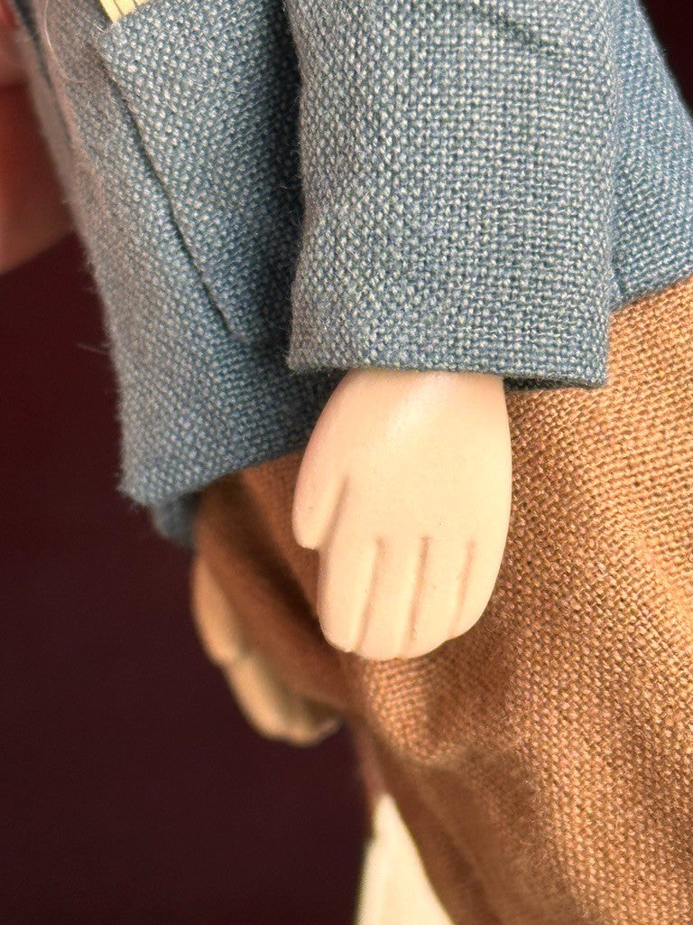 Collectible 9.5” UFDC Gail Wilson Dickon The Secret Garden Papier Mache Doll Tag