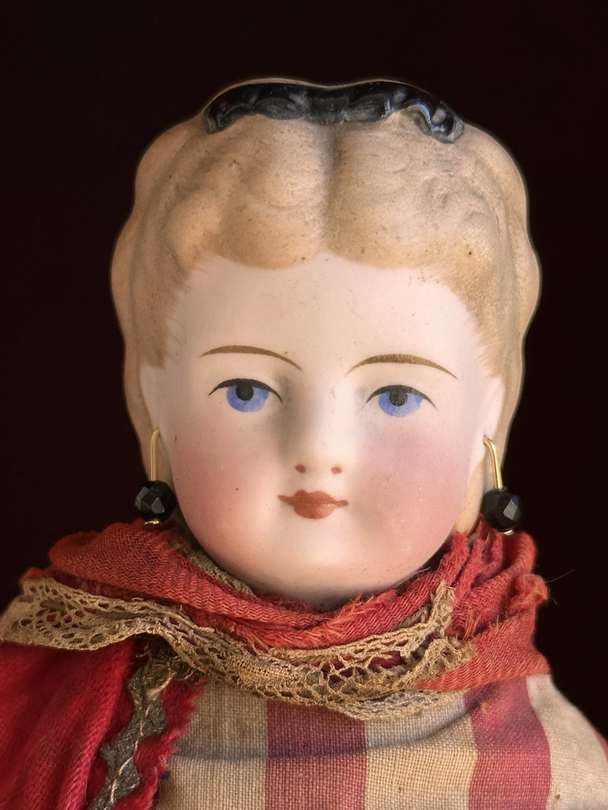 Rare Antique German 13.5” Simon Halbig Parian Bisque Head China Fashion Doll