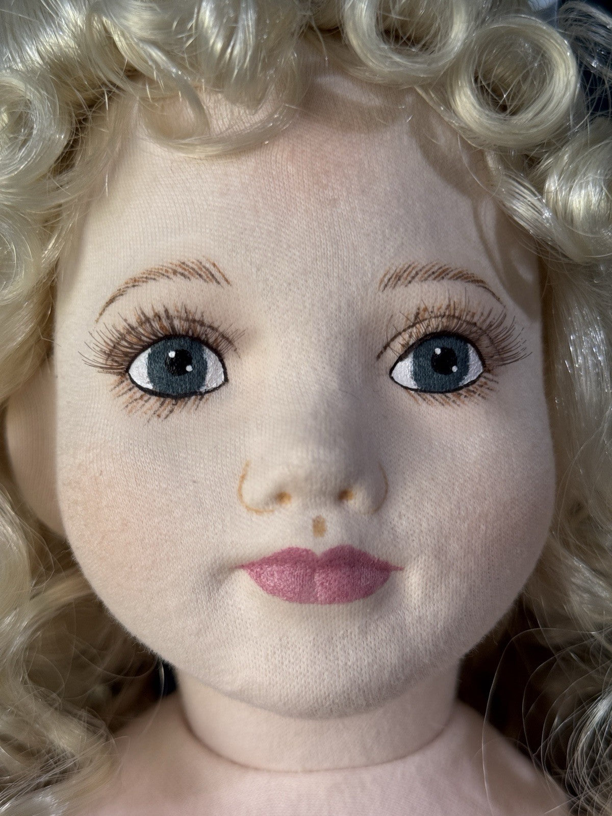 Collectible Felt and Porcelain Doll “Alleah” by Marie Osmond Heartfelt LE 250