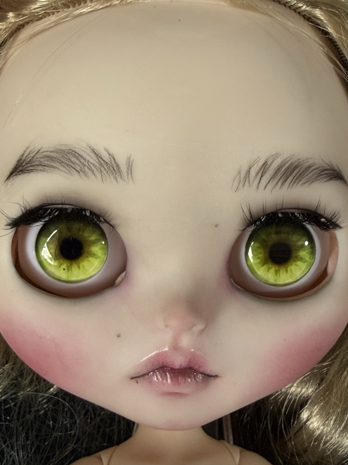 OOAK Custom Blythe 11” Artist BJD Doll With Her Bunny Toy