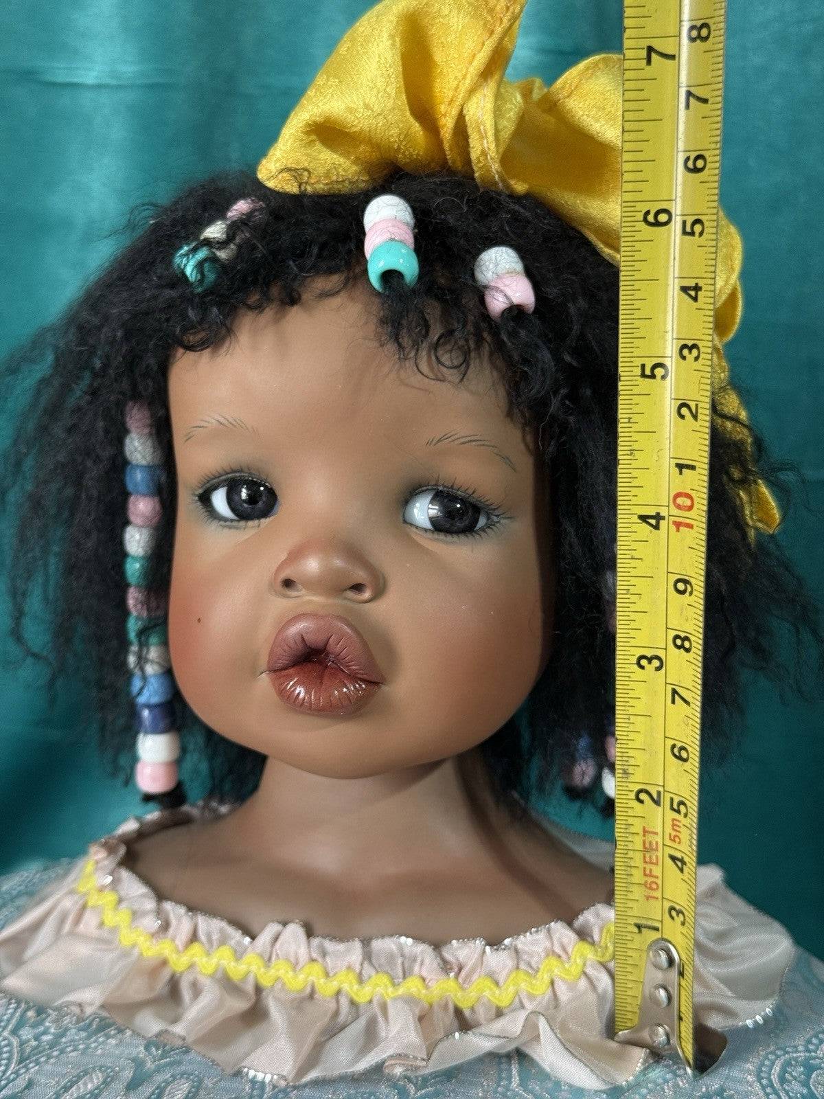 Collectible Porcelain Artist Dark Complexion Doll “Jolie” Yolanda Bello (Bust)