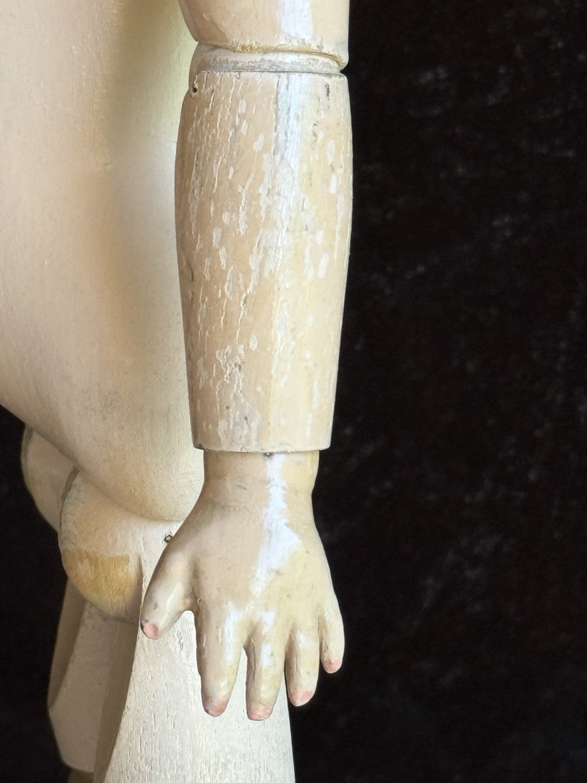 Antique American 16” Schoenhut 403 Wooden Jointed Boy Doll