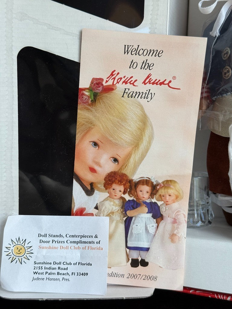 Collectible Kathe Kruse 11" UFDC When I Grow Up Brewer's Boy MIB LE 190